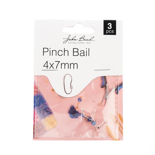 John Bead Must Have Findings 7mm Pinch Bails